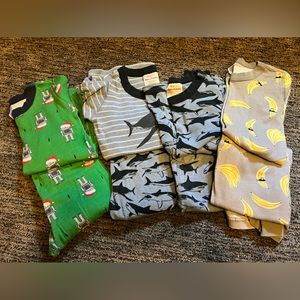 Hanna Andersson pajama set size 120 (6-7) and 130 (8) long sleeve and short sets